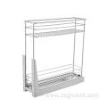 2-Tier Wire Basket Pull Out Storage Baskets